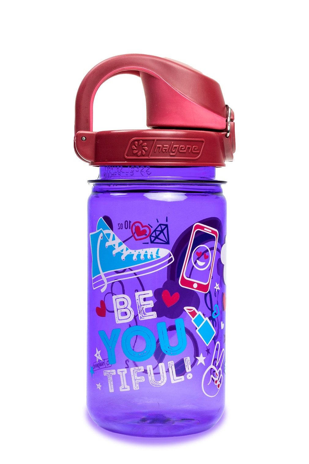 Nalgene product detail: 12oz On-The-Fly Kids Lock-Top Bottle with Graphics S3 — 12oz On-The-Fly Kids Lock-Top Bottle with Graphics
