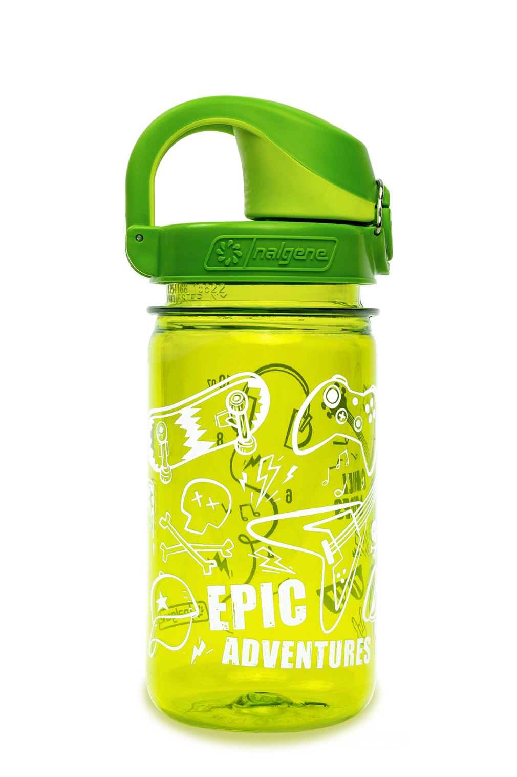 Nalgene product detail: 12oz On-The-Fly Kids Lock-Top Bottle with Graphics S3 — 12oz On-The-Fly Kids Lock-Top Bottle with Graphics