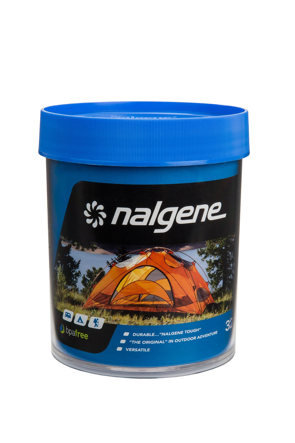 Nalgene product view: 32oz Storage Jar – Blue Lid Q7 — 32oz Storage Jar – Blue Lid