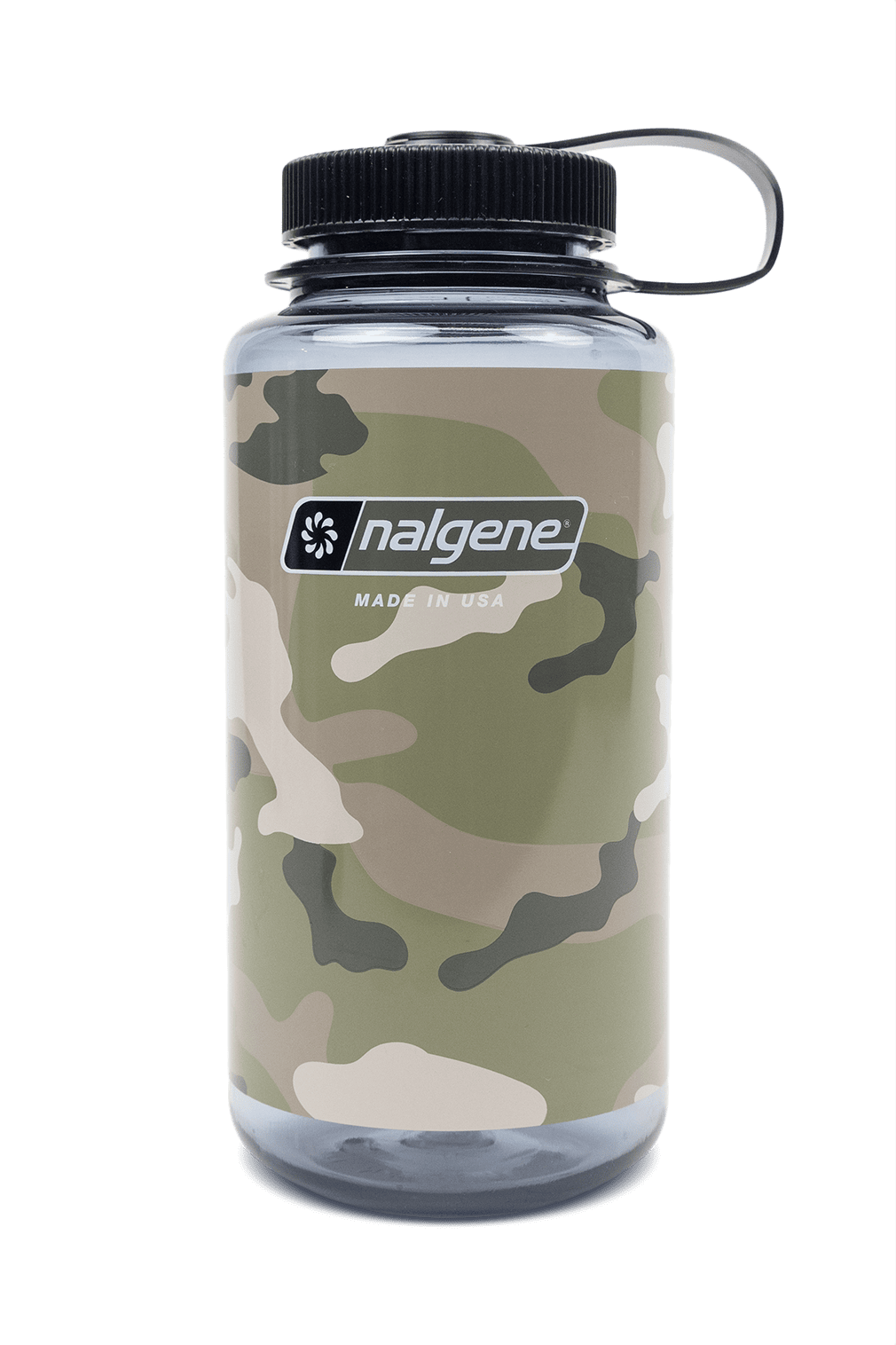 Nalgene product view: 32oz Wide Mouth Camo Print Bottles S0 — 32oz Wide Mouth Camo Print Bottles