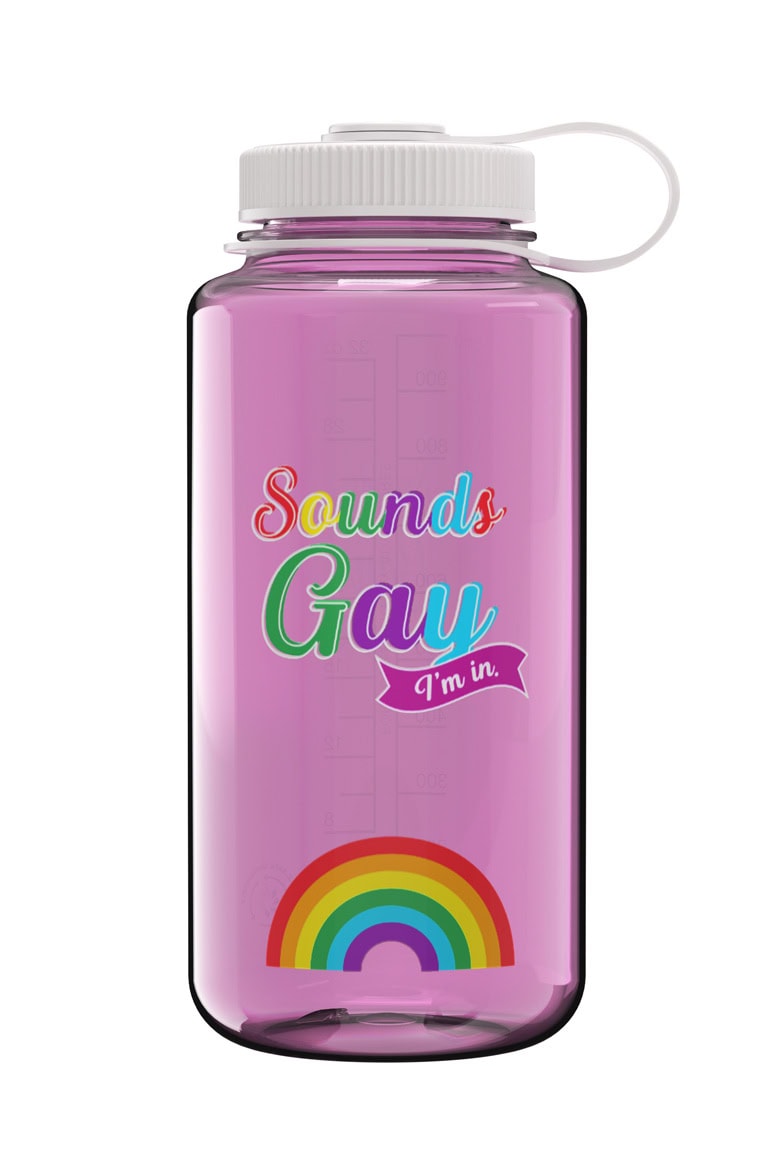 Nalgene product detail: 32oz Wide Mouth Pride Bottle E2 — 32oz Wide Mouth Pride Bottle