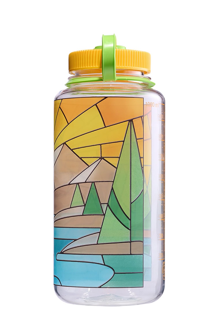 Nalgene product view: 32oz Wide Mouth Stained Glass Print Bottles T9 — 32oz Wide Mouth Stained Glass Print Bottles
