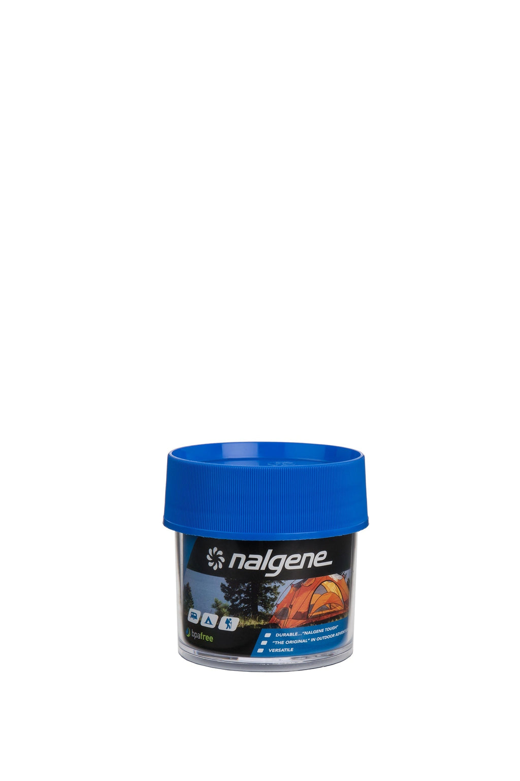 Nalgene product image: 4oz Storage Jar – Blue Lid F5 — 4oz Storage Jar – Blue Lid