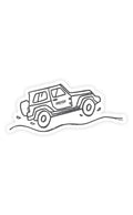 Nalgene product image: SUV Sticker P7 — SUV Sticker
