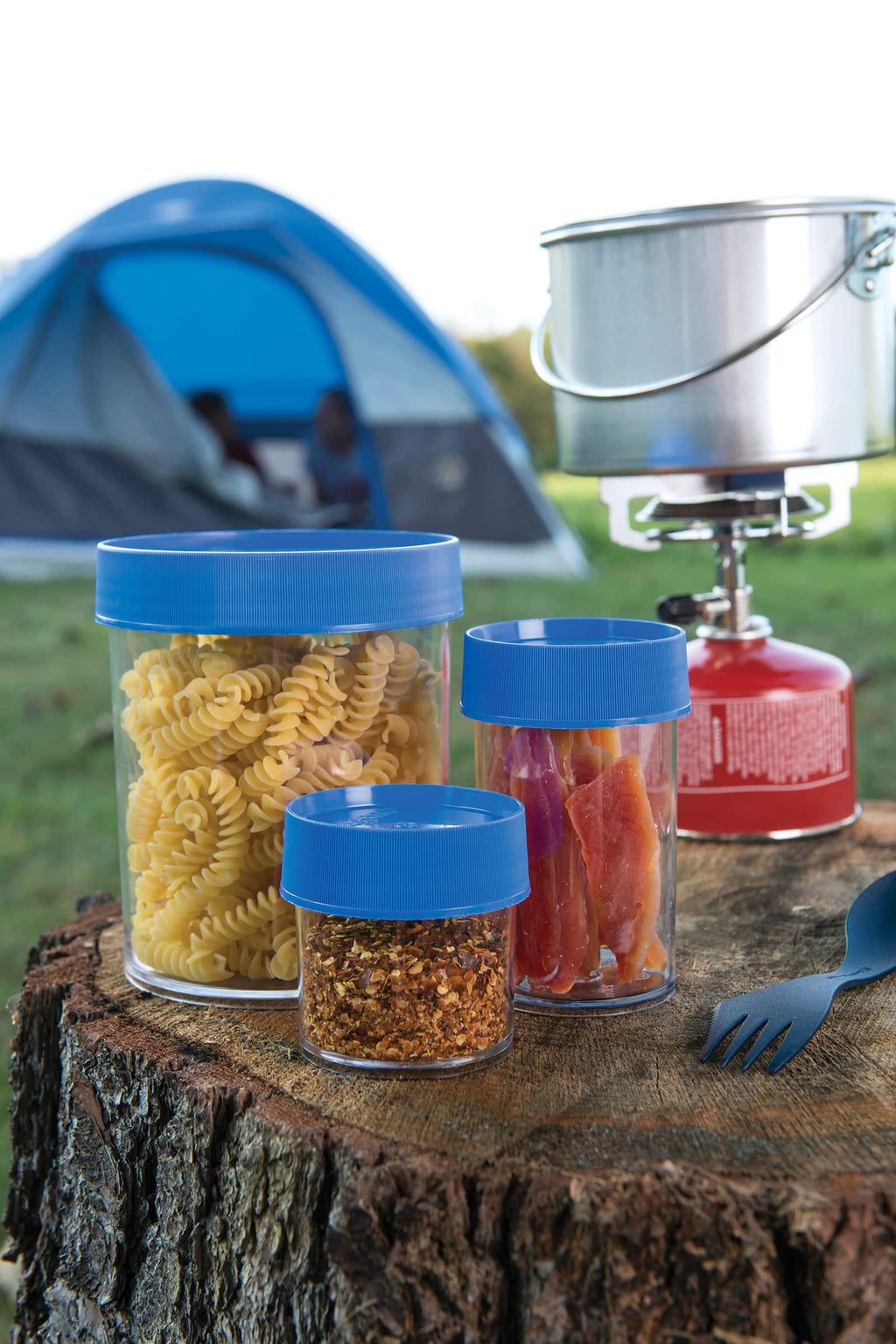 Nalgene product view: 16oz Storage Jar – Blue Lid W5 — 16oz Storage Jar – Blue Lid