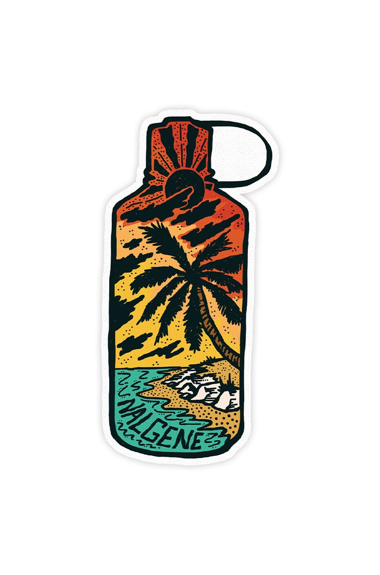 Nalgene product view: Tropical Narrow Mouth Sticker Y6 — Tropical Narrow Mouth Sticker