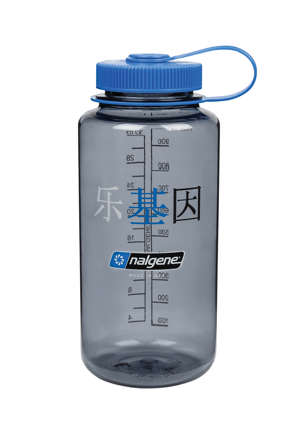 Nalgene product image: 32oz Wide Mouth “Happy Gene” Bottle N1 — 32oz Wide Mouth “Happy Gene” Bottle
