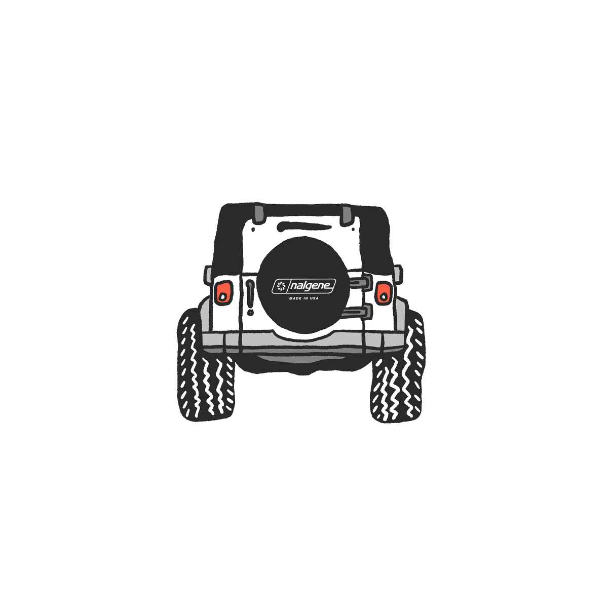 Nalgene product detail: Four Wheeling Sticker J6 — Four Wheeling Sticker