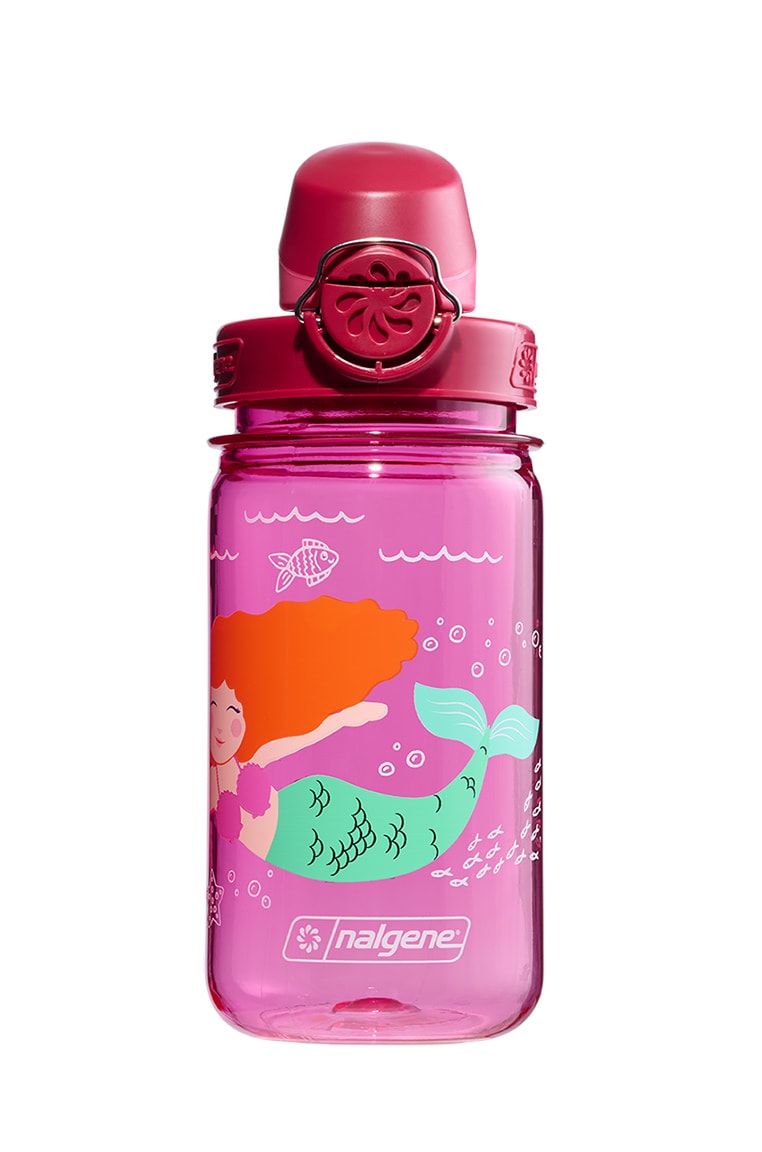 Nalgene product detail: 12oz On-The-Fly Kids Lock-Top Bottle with Graphics V8 — 12oz On-The-Fly Kids Lock-Top Bottle with Graphics