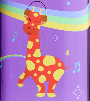 Nalgene product image: 12oz Kids Grip-N-Gulp with Graphics D3 — 12oz Kids Grip-N-Gulp with Graphics
