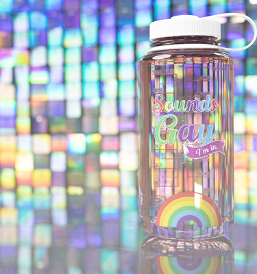 Nalgene product detail: 32oz Wide Mouth Pride Bottle E2 — 32oz Wide Mouth Pride Bottle