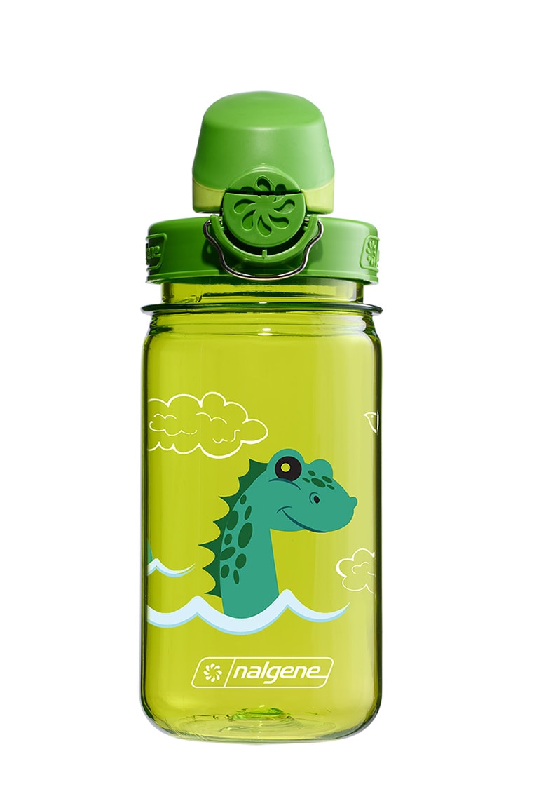 Nalgene product detail: 12oz On-The-Fly Kids Lock-Top Bottle with Graphics V8 — 12oz On-The-Fly Kids Lock-Top Bottle with Graphics